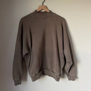 TNA sweatfleece cozy fleece mega fit mockneck